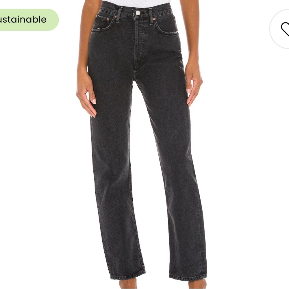Agolde 90’s Pinch Waist in Black Tea
